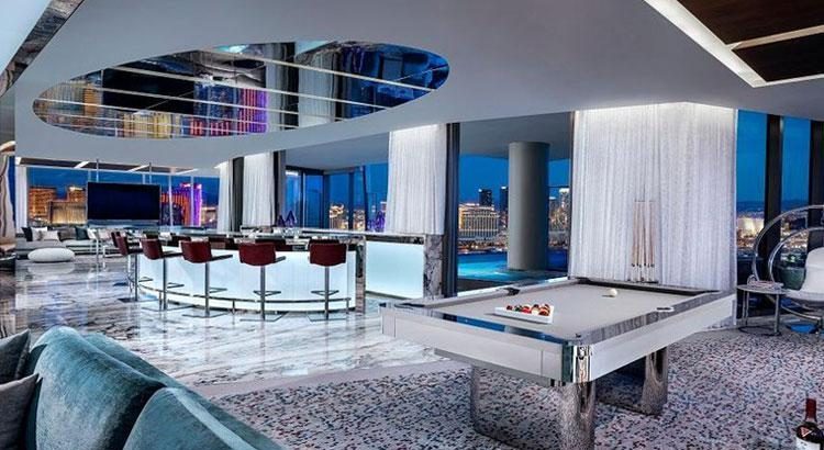 Most Expensive Suites Vegas Strip, sky villa palms resort 100k plus suite